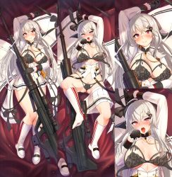 Rule 34 | 15.2x169mm apfsds, 1girl, absurdres, ahoge, ammunition, anti-materiel cartridge, anti-materiel rifle, areola slip, armor-piercing ammunition, armor-piercing discarding sabot, armor-piercing fin-stabilized discarding sabot, ass, bed, bed sheet, blush, bolt action, bow, bra, breasts, bullet, bullpup, clitoris, closed mouth, clothes lift, female pubic hair, girls&#039; frontline, gloves, gloves, gluteal fold, gun, hair between eyes, hair ornament, hair ribbon, hairclip, highres, iws 2000 (girls&#039; frontline), jacket, kinetic energy penetrator, kneehighs, lacy lingerie, large breasts, lingerie, long gun, long hair, looking at viewer, military, military cartridge, military uniform, needlegun, open clothes, open shirt, panties, pink eyes, pleated skirt, pokke (pokke-chan), polymer-cased ammunition, prototype design, pubic hair, pubic hair peek, pussy, red eyes, ribbon, rifle, rifle cartridge, sabot, see-through, shirt, shoes, sidelocks, skirt, skirt down, smile, sniper rifle, socks, solo, steyr arms, steyr iws 2000, steyr mannlicher, sub-caliber ammunition, thighs, underwear, uniform, weapon