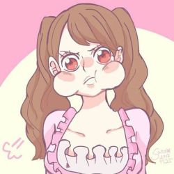 Rule 34 | 1girl, brown hair, charlotte pudding, collarbone, one piece, solo, tagme, twintails