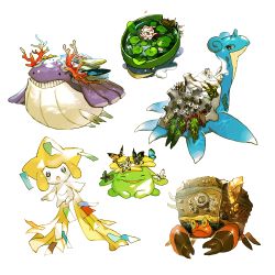 Rule 34 | :&lt;, :o, alternate color, black eyes, bright pupils, bug, butterfly, closed mouth, commentary request, coral, creatures (company), crustle, closed eyes, game freak, gen 1 pokemon, gen 2 pokemon, gen 3 pokemon, gen 5 pokemon, bug, jirachi, lapras, legendary pokemon, lily pad, looking back, lotad, mythical pokemon, newo (shinra-p), nintendo, no humans, open mouth, pokemon, pokemon (creature), shiny pokemon, skiploom, smile, teeth, wailmer, water, white pupils