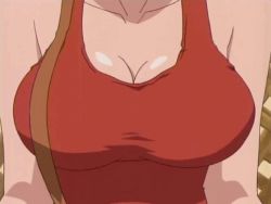 Rule 34 | 00s, 1girl, akahori gedou hour rabuge, animated, animated gif, bouncing breasts, breasts, cleavage, female focus, head out of frame, large breasts, lowres, sashima kaoruko, solo