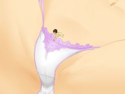 Rule 34 | giant, giantess, gts, i-raf-you, mini person, miniboy, navel, panties, shrinking, size difference, spread legs, tagme, underwear