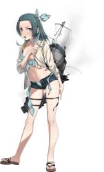 Rule 34 | 1girl, full body, kantai collection, official art, parted bangs, suzunami (kancolle), tagme, torn clothes, transparent background