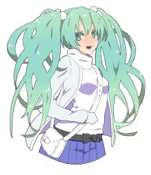 Rule 34 | 1girl, :d, aqua eyes, aqua hair, bad id, bad pixiv id, bag, hatsune miku, long hair, monka, no legs, open mouth, scarf, shoulder bag, skirt, sleeves past wrists, smile, solo, twintails, very long hair, vocaloid, white scarf, winter clothes