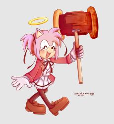 Rule 34 | amy rose, blood, dokuro chan, hammer, sonic (series), specialzone, yandere