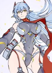 Rule 34 | 1girl, breasts, highres, large breasts, long hair, poppi (xenoblade), poppi qtpi (xenoblade), robot, robot ears, solo, ug333333, very long hair, xenoblade chronicles (series), xenoblade chronicles 2