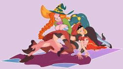 Rule 34 | 3girls, ass, asymmetrical docking, bad id, bad tumblr id, blonde hair, breast press, breasts, brown hair, c-smut-run, cleavage, company connection, crossover, dragon&#039;s crown, fff threesome, girl on top, glasses, grand knights history, group sex, hat, hood, large breasts, long skirt, multiple girls, muse cromwell, odin sphere, orange hair, panties, skirt, sorceress (dragon&#039;s crown), thighhighs, threesome, underwear, vanillaware, velvet (odin sphere), witch hat, yuri