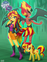 Rule 34 | 1girl, dark persona, female focus, multiple girls, multiple persona, my little pony, my little pony: equestria girls, my little pony: friendship is magic, personification, sunset shimmer, tagme, uotapo