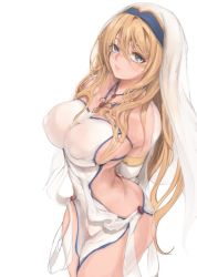 Rule 34 | 1girl, blonde hair, breasts, goblin slayer!, large breasts, looking at viewer, sword maiden