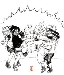 Rule 34 | fighting, haruno sakura, holding, hyuuga hinata, naruto, naruto (series), tagme, uchiha sasuke, uzumaki naruto
