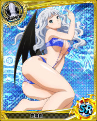 Rule 34 | 1girl, ass, bishop (chess), breasts, card (medium), character name, chess piece, hanakai momo, high school dxd, large breasts, long hair, solo, thighs, wavy hair