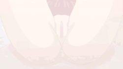 Rule 34 | 1girl, aftersex, animated, animated gif, censored, doctor, ero ishi: seijun bishoujo o kotoba takumi ni hametai houdai, gloves, gyn chair, highres, mosaic censoring, panties, panty pull, pink chair, pussy, red skirt, screencap, segawa rena, skirt, third-party edit, underwear, wet, wet clothes, wet panties
