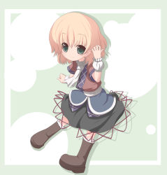 Rule 34 | 1girl, arm warmers, blonde hair, boots, female focus, full body, green eyes, miko machi, mizuhashi parsee, solo, touhou