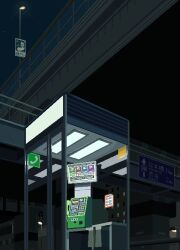 Rule 34 | animated, animated gif, car, highres, lamppost, mae 1031, motor vehicle, night, no humans, original, outdoors, phone, phone booth, pixel art, road sign, scenery, sign