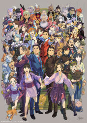 Rule 34 | &gt; &lt;, 6+boys, 6+girls, ^ ^, absolutely everyone, ace attorney, adjusting eyewear, aido nosa, all fours, animal, animal on arm, animal on head, animal on shoulder, antenna hair, apollo justice, apollo justice: ace attorney, aqua necktie, aqua shirt, arm up, artist name, ascot, athena cykes, baby, bald, bandaid, bandaid on face, bandana, barok van zieks, beard, bird, bird on shoulder, black-framed eyewear, black bow, black coat, black dress, black footwear, black gloves, black headwear, black jacket, black legwear, black necktie, black pants, black shirt, black skirt, black vest, blonde hair, bloomers, blue-tinted eyewear, blue badger, blue cape, blue eyes, blue gemstone, blue hair, blue jacket, blue kimono, blue pants, blue ribbon, blue scarf, blue vest, blunt bangs, blush stickers, bob cut, boots, bow, bowler hat, bowtie, bracelet, braid, braided bun, breast pocket, breasts, brooch, brothers, brown-tinted eyewear, brown eyes, brown footwear, cabbie hat, capcom, cape, carrying, cat, cheek press, chick, child, circlet, closed eyes, coat, collared shirt, cone hair bun, courtney sithe, cousins, crossed arms, cup, damon gant, dark-skinned male, dark skin, darklaw (professor layton vs phoenix wright), deerstalker, dick gumshoe, dog, dress, drill hair, eagle, earrings, eating, ema skye, espella cantabella, everyone, eye contact, eyewear on head, eyewear on headwear, facial hair, finger on trigger, fish (food), fish and chips, flat chest, floral print, food, forehead, formal, franziska von karma, full body, gavel, gem, gina lestrade, glasses, gloves, godot (ace attorney), goggles, green coat, green eyes, green headwear, green jacket, green necktie, grey background, grey hair, grey jacket, grin, gun, hagoromo, hair between eyes, hair bow, hair bun, hair intakes, hair ornament, hair ribbon, hair rings, hair stick, hair tie, hairband, hakama, half-closed eyes, hammer, hand fan, hand on another&#039;s head, hand on another&#039;s shoulder, hand up, handgun, hands up, haori, happy, hat, herlock sholmes, high collar, high ponytail, highres, holding, holding animal, holding clothes, holding cup, holding dog, holding fan, holding food, holding hammer, holding mask, holding sword, holding weapon, holding whip, index finger raised, interlocked fingers, jacket, japanese clothes, jewelry, jpeg artifacts, juliet sleeves, katana, kay faraday, kazuma asogi, kimono, klavier gavin, knee boots, knees together feet apart, kristoph gavin, lab coat, larry butz, leg up, long beard, long hair, long sleeves, looking at another, looking to the side, looking up, mael stronghart, magatama, magatama necklace, manfred von karma, maria gorey, mask, matching hair/eyes, maya fey, mia fey, miniskirt, missile (ace attorney), mole, mole under eye, mouth hold, mug, multicolored hair, multiple boys, multiple girls, mustache, mutton chops, nahyuta sahdmadhi, neck ribbon, necklace, necktie, nuri kazuya, obi, official art, ok sign, old, old man, on head, one eye closed, opaque glasses, open clothes, open coat, open jacket, open mouth, orange gloves, orange hair, orange jacket, outstretched arm, own hands clasped, own hands together, pants, pantyhose, parrot, partially fingerless gloves, pearl fey, pencil, pencil behind ear, pencil skirt, petals, phoenix wright: ace attorney, phoenix wright: ace attorney - dual destinies, phoenix wright: ace attorney - justice for all, phoenix wright: ace attorney - spirit of justice, phoenix wright: ace attorney - trials and tribulations, piggyback, pin, pince-nez, pink-tinted eyewear, pink hair, pink kimono, pocket, pointing, pointing at viewer, pointing up, polly (ace attorney), professor layton vs. phoenix wright: ace attorney, profile, puffy sleeves, purple gloves, purple hair, purple hakama, purple jacket, purple ribbon, red bow, red bowtie, red cape, red coat, red hair, red hairband, red jacket, red necktie, red pants, red vest, rei membami, ribbon, ring, round eyewear, running, sandals, sash, satoru hosonaga, scar, scar across eye, scar on face, scarf, school uniform, seishiro jigoku, semi-rimless eyewear, shawl, sheath, sheathed, shiba inu, shirt, short dress, short hair, short kimono, siblings, side ponytail, sidelocks, signature, simon blackquill, simple background, sitting, skirt, sleeves rolled up, small breasts, smile, soseki natsume, spiked hair, standing, standing on one leg, steel samurai, streaked hair, stubble, suit, susato mikotoba, swept bangs, sword, taka (ace attorney), taketsuchi auchi, teeth, the great ace attorney, the great ace attorney: adventures, the great ace attorney 2: resolve, the judge (ace attorney), tinted eyewear, tobias gregson, topknot, trucy wright, twin braids, twin drills, twintails, two-tone hair, underwear, v-shaped eyebrows, vest, w, wagahai (ace attorney), watermark, weapon, white-framed eyewear, white ascot, white bloomers, white bow, white bowtie, white coat, white footwear, white gloves, white hair, white kimono, white necktie, white pants, white ribbon, white shirt, wide-eyed, wide sleeves, wink, winston payne, yellow bow, yellow bowtie, yellow jacket, yellow kimono, yellow ribbon, yujin mikotoba, zacharias barnham