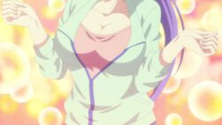 Rule 34 | animated, anime screenshot, breasts, cleavage, highres, large breasts, long hair, megami no kafeterasu, ponytail, screencap, tagme, tsuruga ami, video