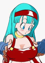 Rule 34 | 1boy, 1girl, animated, animated gif, blue eyes, blue hair, bra (dragon ball), breasts, cleavage, dragon ball, dragon ball gt, earrings, father and daughter, grabbing, grabbing another&#039;s breast, hairband, hoop earrings, incest, jewelry, large breasts, long hair, nipples, open mouth, vegeta, yamamoto doujin