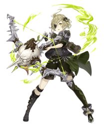 Rule 34 | 1boy, ahoge, arrow (projectile), asymmetrical gloves, asymmetrical legwear, blonde hair, boots, bow (weapon), crossbow, eyepatch, fingerless gloves, full body, gloves, green eyes, jino, long nose, looking at viewer, male focus, official art, pinocchio (sinoalice), quiver, sinoalice, solo, tongue, tongue out, transparent background, uneven gloves, uneven legwear, weapon