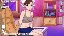 Rule 34 | animated, bouncing, bouncing ass, bouncing breasts, bra, breasts, brown hair, capcom, chun-li, clothed sex, cum, cum in pussy, cum on body, dotart, dripping, handjob, huge breasts, male masturbation, masturbation, moaning, orgasm, sex, sex from behind, skirt, sound, street fighter, tagme, thick thighs, thighs, underwear, vaginal, video