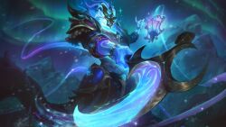 Rule 34 | 1boy, absurdres, aurora, glowing, glowing mask, glowing weapon, highres, holding, holding lantern, lantern, league of legends, light particles, looking ahead, male focus, mountain, night, night sky, official alternate costume, official alternate hairstyle, official art, outdoors, sky, snow, snowing, solo, sparkle, thresh (league of legends), weapon, wind, winterblessed thresh