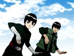 Rule 34 | 2boys, animated, animated gif, lowres, male focus, master and pupil, might guy, multiple boys, naruto, naruto (series), rock lee, wink
