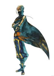 Rule 34 | 1girl, absurdres, blonde hair, breasts, cape, crossed arms, highres, impa, nintendo, official art, pointy ears, simple background, skinny, small breasts, solo, standing, tagme, tattoo, the legend of zelda, the legend of zelda: skyward sword, toeless legwear, toes, white background