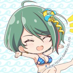 Rule 34 | chibi, closed eyes, dead or alive, dead or alive xtreme venus vacation, lowres, nao (pixiv 5120470), official art, smile, tagme, tamaki (doa)