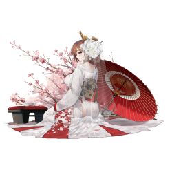 Rule 34 | 1girl, artist request, ass, aya kujyou (final gear), bowl, branch, breasts, brown choker, chair, cherry blossoms, choker, closed mouth, cup, final gear, floral print kimono, floral print sleeves, flower, full body, hair ornament, headwear request, highres, japanese clothes, kimono, large breasts, light blush, light brown eyebrows, light brown hair, lips, long sleeves, looking at viewer, mole, mole on back, nose, obi, official art, oil-paper umbrella, parasol, pelvic curtain, pink flower, purple eyes, red umbrella, sash, see-through, see-through kimono, see-through veil, seiza, simple background, sitting, skin tight, smile, solo, tachi-e, teacup, third-party source, transparent background, uchikake, umbrella, veil, white flower, white kimono, white sleeves, white veil, wide sleeves