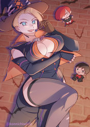 Rule 34 | 1girl, absurdres, blonde hair, cleavage cutout, clothing cutout, halloween, highres, mature (kof), otoseto, snk, the king of fighters, the king of fighters all-stars, vice (kof), yagami iori