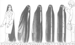 Rule 34 | long hair, monochrome, tagme, very long hair