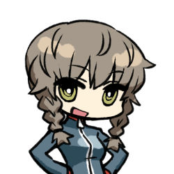 Rule 34 | 1girl, amane suzuha, braid, chan co, chibi, female focus, grey hair, open mouth, simple background, solo, steins;gate, twin braids, white background, yellow eyes