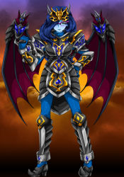 Rule 34 | armor, demon girl, glasses, highres, ten2009, wings