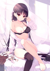 Rule 34 | 1girl, absurdres, breasts, cafe stella to shinigami no chou, highres, long hair, nipples, tagme