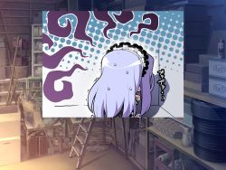 Rule 34 | 1girl, aozora stripe, game cg, long hair, piromizu, purple hair