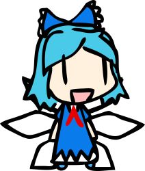 Rule 34 | 1girl, absurdres, cirno, female focus, highres, kirby (series), nintendo, simple background, solo, touhou, transparent background, vector trace, walfas, walfie, | |