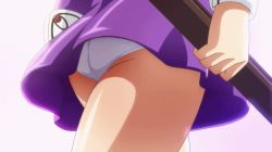 Rule 34 | animated, animated gif, anime screenshot, ass, kuroki kurumi, panties, r-15 (series), school uniform, screencap, skirt, underwear, upskirt, walking