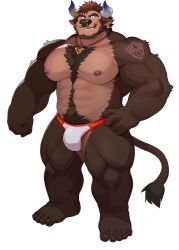 Rule 34 | 1boy, another eidos-r, bulge, feet, full body, highres, horns, male focus, solo, standing, tagme, tail, volund (another eidos)