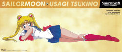Rule 34 | 1990s (style), 1girl, absurdres, bishoujo senshi sailor moon, bishoujo senshi sailor moon r, blonde hair, blue eyes, blue sailor collar, blue skirt, boots, bow, character name, closed mouth, copyright name, crescent, crescent earrings, crossed arms, diadem, double bun, earrings, elbow gloves, eyelashes, female focus, full body, gloves, hair bun, highres, jewelry, knee boots, legs together, leotard, logo, long hair, long twintails, looking at viewer, lying, magical girl, miniskirt, official art, on side, pink footwear, pleated skirt, red bow, retro artstyle, sailor collar, sailor moon, sailor senshi, sailor senshi uniform, scan, school uniform, serafuku, skirt, smile, solo, tiara, tsukino usagi, twintails, white gloves, white leotard