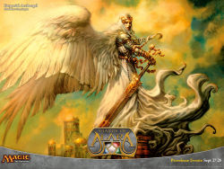 Rule 34 | angel, empyrial archangel, magic: the gathering, sword, tagme, weapon, wings