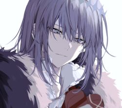 Rule 34 | 1boy, bad id, bad twitter id, box, cape, closed mouth, crown, diamond hairband, fate/grand order, fate (series), food, fur-trimmed cape, fur trim, gift, heart-shaped box, highres, holding, holding food, light smile, lightning hair, long hair, long sleeves, male focus, nozz177, oberon (fate), oberon (third ascension) (fate), simple background, smile, solo, spoilers, valentine