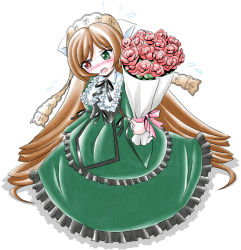 Rule 34 | 00s, blush, flower, heterochromia, imai kazunari, long hair, rozen maiden, solo, suiseiseki, very long hair