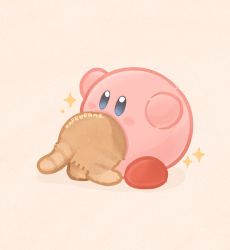 Rule 34 | animal, animal focus, artist name, blue eyes, brown cat, commentary request, highres, kapebeansies, kirby, kirby (series), nintendo, no humans, photo-referenced, shadow, simple background, sparkle, white background