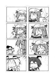 Rule 34 | &gt; &lt;, 4koma, :3, :d, = =, bad id, bad pixiv id, bat wings, chibi, clothes lift, comic, embodiment of scarlet devil, closed eyes, female focus, greyscale, head wings, kirisame marisa, koakuma, monochrome, multiple 4koma, open mouth, patchouli knowledge, skirt, skirt lift, smile, thumbs up, touhou, uccow, wings, | |