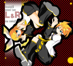 Rule 34 | 1boy, 1girl, brother and sister, jum (artist), jum (parallel parasol), kagamine len, kagamine rin, siblings, twins, vocaloid