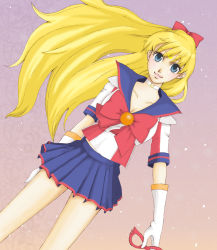 Rule 34 | 1990s (style), 1girl, aino minako, bad id, bad pixiv id, bishoujo senshi sailor moon, blonde hair, blue eyes, blue sailor collar, bow, choker, collarbone, crescent, crescent facial mark, crescent moon, dutch angle, earrings, facial mark, forehead mark, gloves, hair bow, jewelry, long hair, looking at viewer, magical girl, mask, unworn mask, midriff, moon, red bow, retro artstyle, sailor collar, sailor v, satsukiwarusa, school uniform, serafuku, short sleeves, shoulder pads, skirt, solo, standing, white gloves