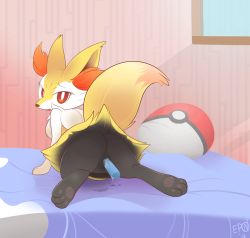 Rule 34 | 1girl, absurdres, animal ear fluff, animal ears, animal feet, animal hands, animal nose, artist name, ass, b-epon, bed, bed sheet, black fur, blush, body fur, braixen, creatures (company), cushion, dated, dildo, feet, female masturbation, fox ears, fox girl, fox tail, from behind, full body, furry, furry female, game freak, gen 6 pokemon, highres, looking at viewer, looking back, lying, masturbation, multicolored fur, neck fur, nintendo, object insertion, on stomach, open mouth, pokemon, pokemon (creature), pussy, pussy juice, red eyes, sex toy, signature, snout, solo, spread legs, tail, text focus, uncensored, vaginal, vaginal object insertion, white fur, window, yellow fur