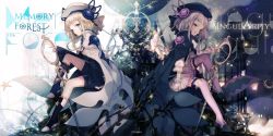 Rule 34 | 2girls, album cover, arcaea, bad id, bad twitter id, beret, black bow, black cape, black footwear, black hat, black ribbon, black shirt, black shorts, blonde hair, blue bow, blue eyes, blue shirt, boots, bow, buttons, cable, cape, check commentary, cierra (ra-bit), commentary request, cover, crescent, eto (arcaea), facial tattoo, frilled legwear, frilled sleeves, frills, hat, large buttons, layered skirt, leg ribbon, long hair, long sleeves, luna (arcaea), miniskirt, multiple girls, pleated skirt, purple bow, purple eyes, purple legwear, purple skirt, ribbon, scissors, shirt, shoes, shorts, sitting, skirt, smile, star (symbol), star tattoo, symmetry, tattoo, text background, thigh boots, thighhighs, white bow, white cape, white hair, white hat, white legwear, wrist cuffs