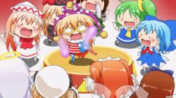 Rule 34 | animated, animated gif, anime screencap, cosplay, dancing, hamster, himouto! umaru-chan, multiple girls, screencap, touhou