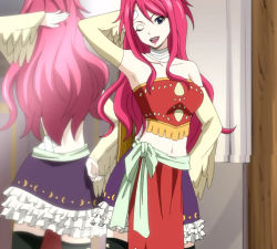 Rule 34 | 1girl, fairy tail, red hair, screencap, sherry blendy, solo, stitched, third-party edit