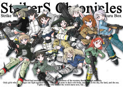 Rule 34 | 00s, 501st joint fighter wing, 6+girls, charlotte e. yeager, chibi, drum magazine, eila ilmatar juutilainen, english text, erica hartmann, everyone, francesca lucchini, gertrud barkhorn, hat, holding, holding sword, holding weapon, lynette bishop, magazine (weapon), minna-dietlinde wilcke, miyafuji yoshika, multiple girls, pantyhose, peaked cap, perrine h. clostermann, rabbit ears, rabbit girl, rocket launcher, sakamoto mio, sanya v. litvyak, strike witches, swimsuit, swimsuit under clothes, sword, weapon, world witches series