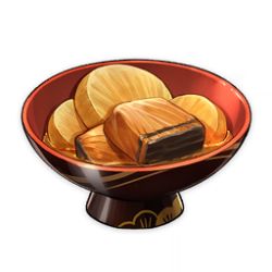 Rule 34 | artist request, bowl, commentary, english commentary, fish (food), food, food focus, game cg, genshin impact, lowres, no humans, official art, radish, simple background, still life, third-party source, transparent background
